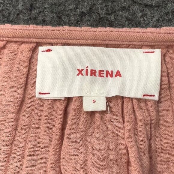 Xirena Lou Top Ballet core Pale Pink 100% Cotton Gauze Soft Girl Boxy Top Size S - Picture 4 of 7